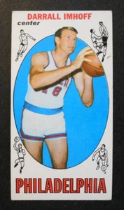 1969 Topps #4 Darrall Imhoff Philadelphia 76ers en muy buen estado/excelente - Imagen 1 de 2