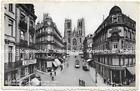 Postkarte - AK 1937 Bruxelles Brüssel St. Gudula Kerk en Straat, gelaufen