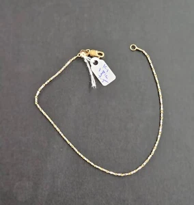 18k gold two tone bracelet 7.5 inch - Picture 1 of 6