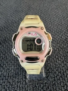Fila 2003 FBCA/A126-11 Pink/white/Chrome Digital watch New Battery - Picture 1 of 6