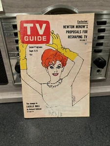 1964 Sept 5-11 Original TV GUIDE 'LUCILLE BALL' Minnesota St. Ed. #597 - Imagen 1 de 8