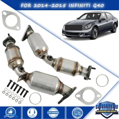 For Infiniti Q40 3.7L 2014-2015 2PCS Left ＆ Right Catalytic Converter Direct Fit - Image 1 of 4