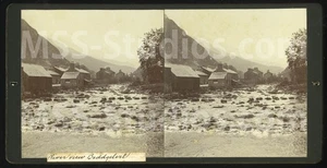 BEDDGELERT, River View, Wales (Antique Stereoview Stereoscope) - Picture 1 of 2