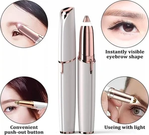 Eyebrow Trimmer Women's Hair Shaver Brows Trimmers Painless Facial Hair Remover - Imagen 1 de 6