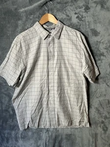 Camicia Rohan Aura grigio chiaro a quadri manica corta - Taglia Large - Foto 1 di 7