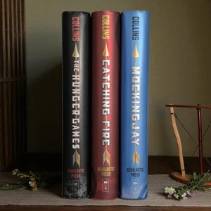 The Hunger Games Trilogy 1st Edition HC Set Suzanne Collins DJ Unread Mint - Picture 1 of 22