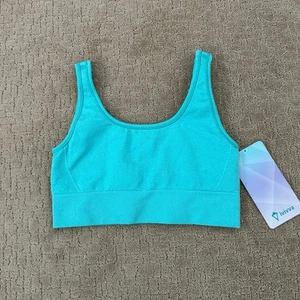 Nuevo con etiquetas Sujetador deportivo Ivivva Lululemon Fly Tech Longline verde azulado 14 - Imagen 1 de 5