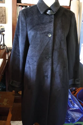 Dale Dressin Coat Large  Sz 12 Black Alpaca & Wool Peru  Excellent Condition - Image 1 of 4