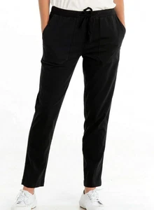 Neu mit Etikett neu FRISCHE PRODUKTE Priya schwarze Jogginghose Baumwolle Jogginghose sportlich Lounge L - Bild 1 von 4