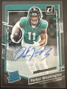 2023 Panini Clearly Donruss - Parker Washington #77 Auto Autograph RC - Picture 1 of 2