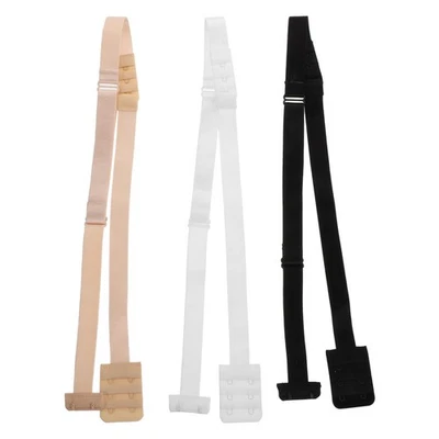  3 Pcs Lingerie Extension Strap Women Extender Bra Replacement Elastic - Image 1 of 4