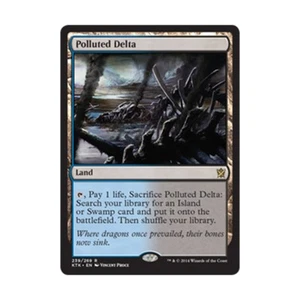 WOTC MtG Khans of Tarkir Polluted Delta (R) EX - Picture 1 of 1