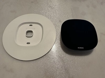 Ecobee3 Lite, Black with White Backplate, No Accessories - Image 1 of 2
