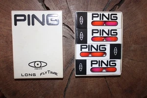 CAJA VINTAGE DE PELOTAS DE GOLF PING NARANJA Y ROSAS - Imagen 1 de 3