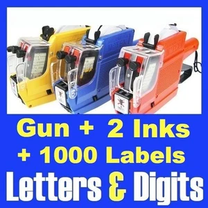 Alphanumeric Price Pricing Gun Double / 2 Lines Row Letters Numbers +1000 Labels - Picture 1 of 3