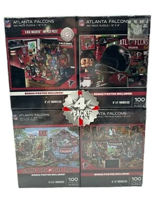 NEW Rare NFL PITTSBURGH STEELERS Fan ART 4 Pack 100pc JIGSAW PUZZLE with POSTERS - Picture 1 of 13