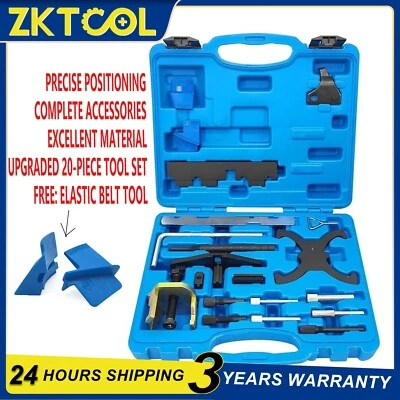 20PC Engine Timing Tool Kit for Ford Mazda Camshaft 1.4 1.6 1.8 2.0 Di/TDCi/TDDi - Image 1 of 4