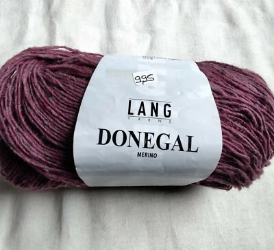 50g Lang Yarns Donegal, Fb. 48,dunkelaltrosa, Tweed, Strick, Wolle - Bild 1 von 4