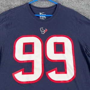 J.J. Watt Houston Texans Shirt Mens XL Extra Large Blue Short Sleeve Nike NFL - Picture 1 of 9