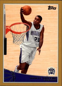 2009-10 Topps Gold Sacramento Kings Basketball Card #269 Donte Greene /2009