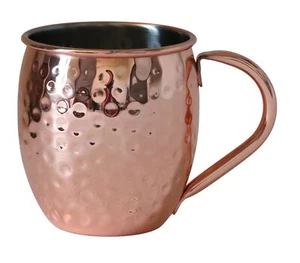 Moscow Mule Becher 500ml Trinkbecher Metallbecher Cocktailbecher Tasse gehämmert - Bild 1 von 1