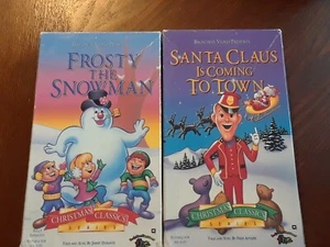 Frosty The Snowman, and Santa Claus is Coming To Town VHS lot - Picture 1 of 3