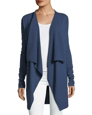 NWT Elie Tahari 100% Merino Wool Margette OpenFront Cardigan Sweater S Tide Blue - Image 1 of 4