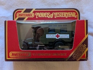 Matchbox Models of Yesteryear - Y-25 1910 Renault Ambulance - British Red Cross - Picture 1 of 4