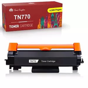 Paquete de 1 cartucho de tóner TN770 BK compatible para Brother HL-L2370DWXL HL-L2390DW - Imagen 1 de 6