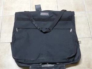 Vintage PIERRE CARDIN Garment Bag Luggage Hanging Suit Bag Black - Picture 1 of 10