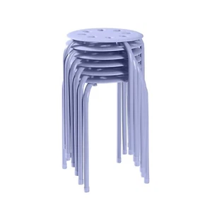 6x Portable Plastic Stack Stools Round Classroom Stools Chairs for Students Kids - Picture 1 of 97