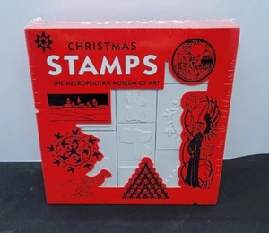 Estampillas de goma de Navidad Museo Metropolitano de Arte MMOA almohadilla de tinta nueva sellada 1998 - Imagen 1 de 5