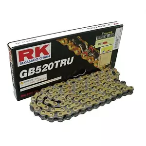 RK Motorrad Rennantriebskette 520 TRU Nietenglied Gold - Bild 1 von 7