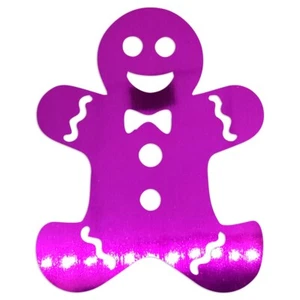 Forma Troquelada - GINGERBREAD MAN 2.5" y 5.0" tamaño en 12 Colores Metálicos #6454 - Imagen 1 de 23