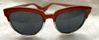 NUEVO Christian Dior DiorSight1 GRANDES Ámbar Ojo de Gato Gafas de Sol Gris Lente Foto 1 de 4