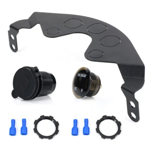 USB Voltmeter Socket Lower Dash Panel 12V Aftermarket Fit For KLR650 2008-2018 - Picture 1 of 7