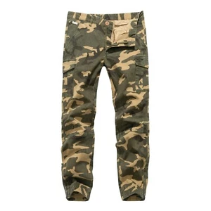FOX JEANS Men's Abbott Stretch Drill Work Cargo Cuffed Jogger Pants Size 32-40 - Picture 1 of 9