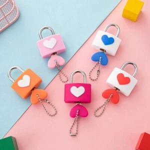 Anti-theft Concentric Lock Heart-shape Drawer Cabinet Lock Home Decoration - Photo 1/17