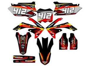 2010-2013 CRF 250 R SURGE Red Senge kit de gráficos compatible con Honda - Imagen 1 de 10