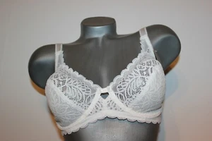 Triumph Underwired Bra Amourette Spotlight W Size 90 E White Non Padded With Lace - Picture 1 of 7