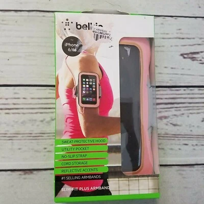 Belkin Slim Fit Armband Case for iPhone 6 / 6S - Pink Workout Running - Image 1 of 4