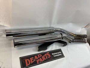 Harley V-Rod Screamin Eagle double barrel slip-on exhaust mufflers 64798-02 Look - Picture 1 of 6