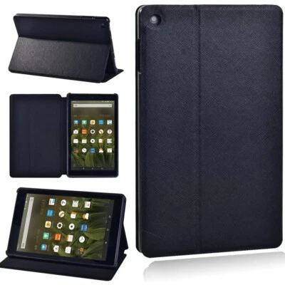 UK Leather tablet Stand Cover Case For Amazon Fire HD 8/8 Plus/8 12th 2022 2024 - Image 1 of 4