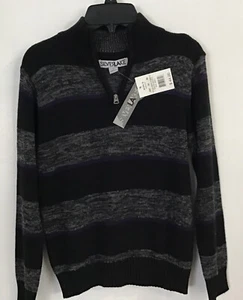 SilverLake Boys Sweater Size Small 3/4 Zipper Pullover Mock Neck Long Sleeve NEW - Picture 1 of 5