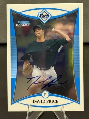 David Price 2008 Bowman Chrome Auto #BCP111 Tampa Bay Rays 🔥🔥 - Image 1 of 2