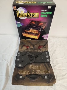 VTG HallowScream  Shaking Haunted Book Halloween LIGHT UP EYES  1996 WORKS - Picture 1 of 9