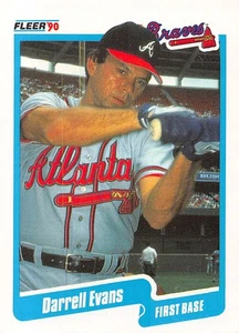 Darrell Evans 1990 Fleer 581  Atlanta Braves  Baseball Card - Picture 1 of 2