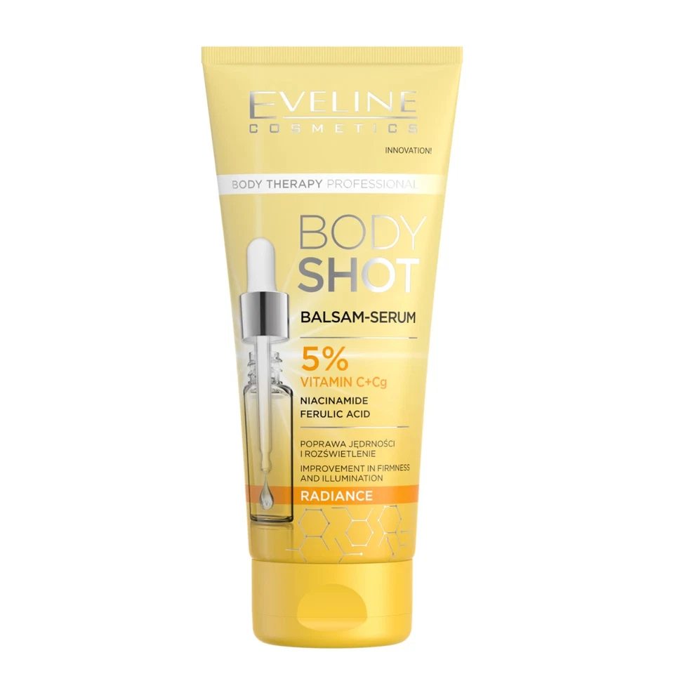Eveline Body Shot Radiance Body Balm Serum with Vitamins Firming Illuminating - Image 1 of 1