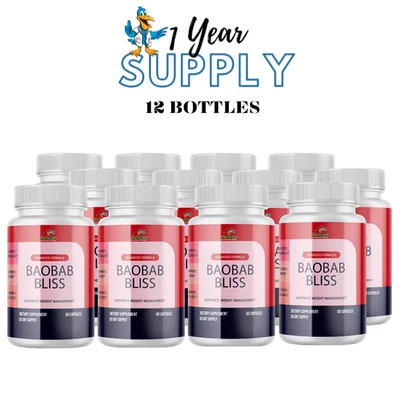 BAOBAB BLISS - Apoyo al metabolismo, suplemento para control de peso - 12 botellas Foto 1 de 4