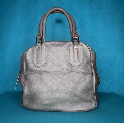 grand sac LONGCHAMP cosmos cuir gris métallisé pailleté avec dustbag - Photo 1/4